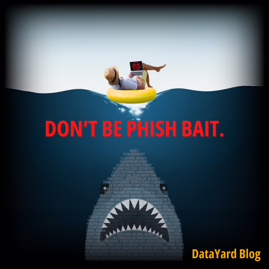 Phishing Email blog post image - don't be phish bait